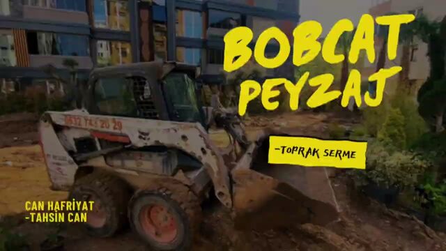 Bobcat ile Peyzaj Çalışması — Toprak Serme